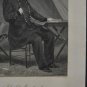 Antique US Civil War General Henry Halleck Engraving Original 1863 Art Print