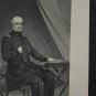 Antique US Civil War General Henry Halleck Engraving Original 1863 Art Print