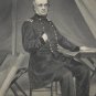Antique US Civil War General Henry Halleck Engraving Original 1863 Art Print