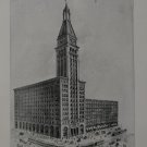 Chicago Downtown Montgomery Wards Architecture Antique Art 1902