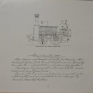 Train Railroad Antique Bury's Locomotive 1835 Art Print History 1899