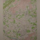Vintage Plainfield New Jersey USGS Topographic Map Printed 1955 20x27