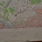 Vintage Plainfield New Jersey USGS Topographic Map Printed 1955 20x27