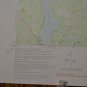 Cumberland Center Maine Vintage Topographic Map Printed 1975 22x27 Inches