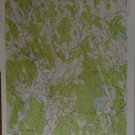 Vintage Woodbury Connecticut Original Topographic Map Printed 1955 19x27