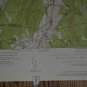 Vintage Woodbury Connecticut Original Topographic Map Printed 1955 19x27