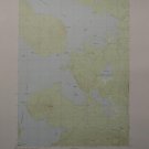 Lily Bay Maine Vintage USGS Topographic Map Printed 1989 22x27 Inches