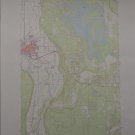 Sumner Washington USGS Topographic Map Printed 1973 22x27 Wall Art