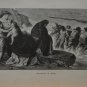 Ancient Art Departure of Medea Art Print Antique Original 1880's History
