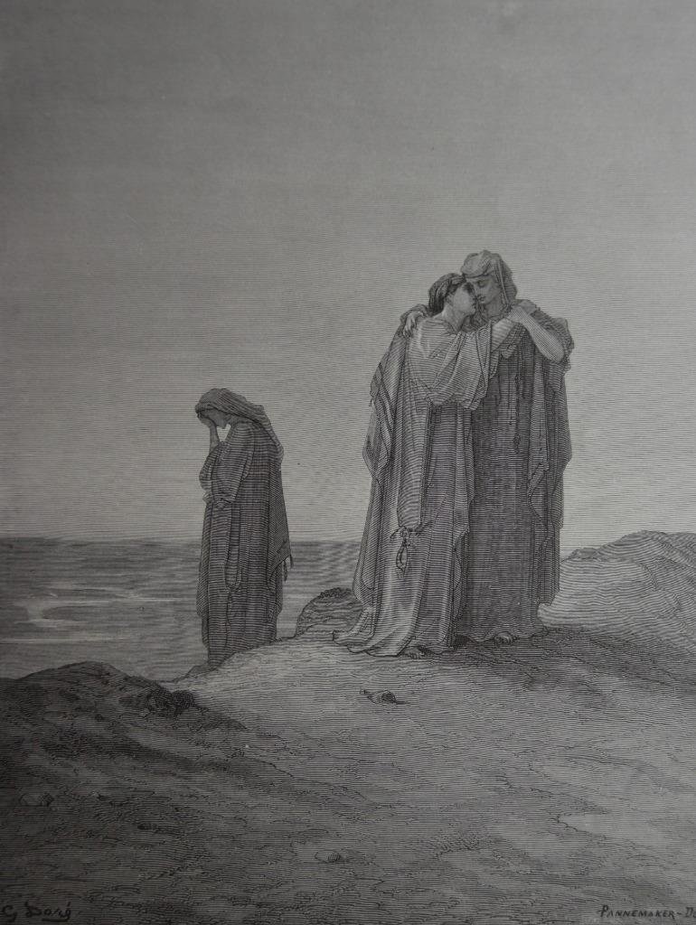 Gustave Dore Art Naomi and her Daughters Christianity Art Antique ...