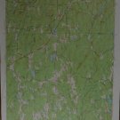 Westford Connecticut Antique Original Topographic Map Printed 1952 19x27