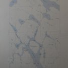 USGS Topographic Map Chesuncook Maine Antique Original Printed 1954 16x20