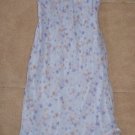 Girls Light Blue Flowered Party Sundress 12