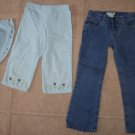 Girls GYMBOREEGingham Capris Hat + CircoJeans Lot 5