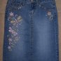 ANGELS Jean Skirt Knee Length Stretch Embellished 1