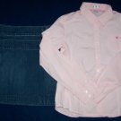Girls CRB Skirt 12 OLD NAVY Button Front Top Outfit