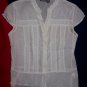 TR BENTLEY Red Skirt APT 9 White Eyelet Top 9/10 M