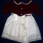 Boutique DIMPLES Velvet Lace Special Occassion Dress 18M