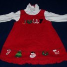 Girls Christmas Dress Jumper Jolly GoodLad 18M 2PC