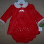 NWT 3 PC Baby Infant Girls Santa Holiday Dress 3/6M $28