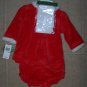 NWT 3 PC Baby Infant Girls Santa Holiday Dress 3/6M $28