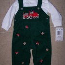 NWT Boys GOODLAD 2PC Train Overalls Outfit Winter 6/9M