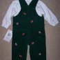 NWT Boys GOODLAD 2PC Train Overalls Outfit Winter 6/9M