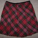 Girls OSHKOSH Festive Holiday Plaid Skirt Lined 10
