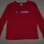 Girls I ♥ Santa LS Shirt Top Holiday Christmas Love L 10/12