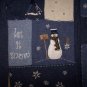 NWT CROFT & BARROW Zip Front Snowman Sweater PM