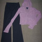 Girls 2PC LiMiTeD ToO Casual Dress Pants Sweater 10/12 Slim
