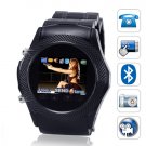 SB07 Quad Band Touchscreen CellPhone Watch (Black)