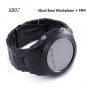 SB07 Quad Band Touchscreen CellPhone Watch (Black)