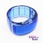 Hot Sell Blue LED Bracelet Watch Transparent Plastic