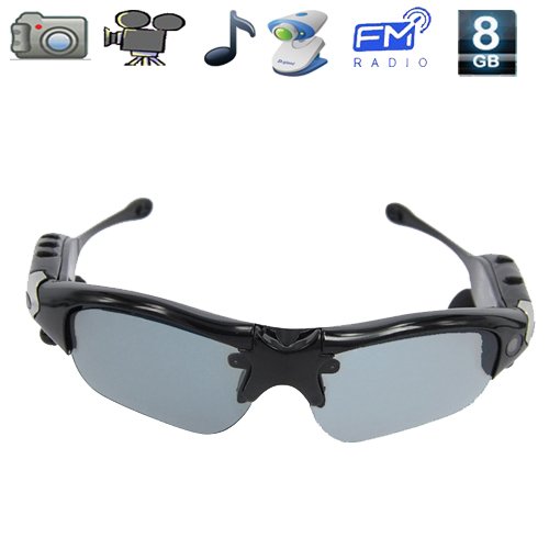 5 in 1 Sunglasses Mini Spy Camera DVR with Video,Photos, MP3, FM Radio, PC Camera