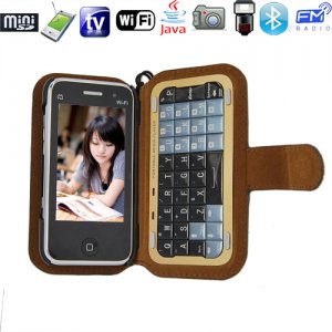 3.0 Inch Touch Screen Quad Band Hot Plug QWERT Cell Phone,WIFI