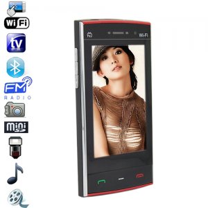 Quad Band 3.0 Inch Touch Screen Cell Phone with Analog TV, WIFI and JAVA