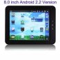 VR0007 8 inch Android 2.2 Tablet PC with WIFI
