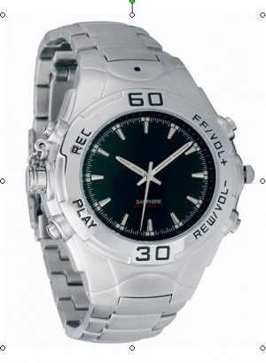 Free shipping Brand New 2GB USB 5 in 1 functional Watch MP3 Player