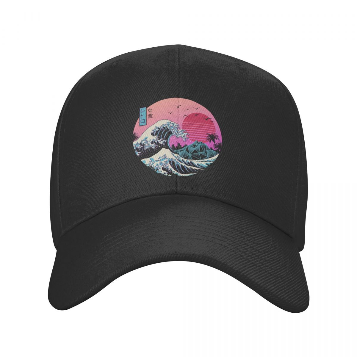 Japanese Kanagawa Anime Great Wave Baseball Cap Dad Hat Snapback Caps