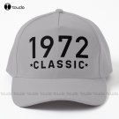 1972 Classic - White Background Baseball Cap Cat Hats Baseball Cap Sun Hats
