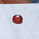 Hessonite Garnet, 1.8Ct Faceted Garnet Oval, Top Color Radiant Orange 7mm X 9mm