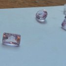 Faceted Pink Morganite, Cushion Cut Rectangle, 1.1Cts Genuine 5mm x 8mm