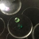 Tourmaline Pair, Chrome & Light Green Faceted Tourmaline, Cushion .85 5mm Square
