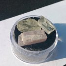 Terminated Kunzite Crystal, 2.1G, 3 Stones, Striated Pink Kunzite 18x9mm