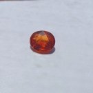 Mandarin Hessonite Garnet, 1.5Ct Faceted Garnet Oval, Radiant Orange 8mm X 7mm
