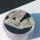 Terminated Kunzite Crystal, 3.2G, 4 Stones, Striated Pink Kunzite 20x6mm