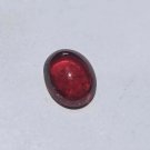 Deep Red Spessertine Garnet 5Ct Cabochon, 11mm x 8mm AAA Good Color