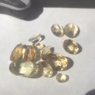 Faceted Citrine Parcel, Wholesale 25Ct, Yellow Natural Citrine 4mm - 12mm