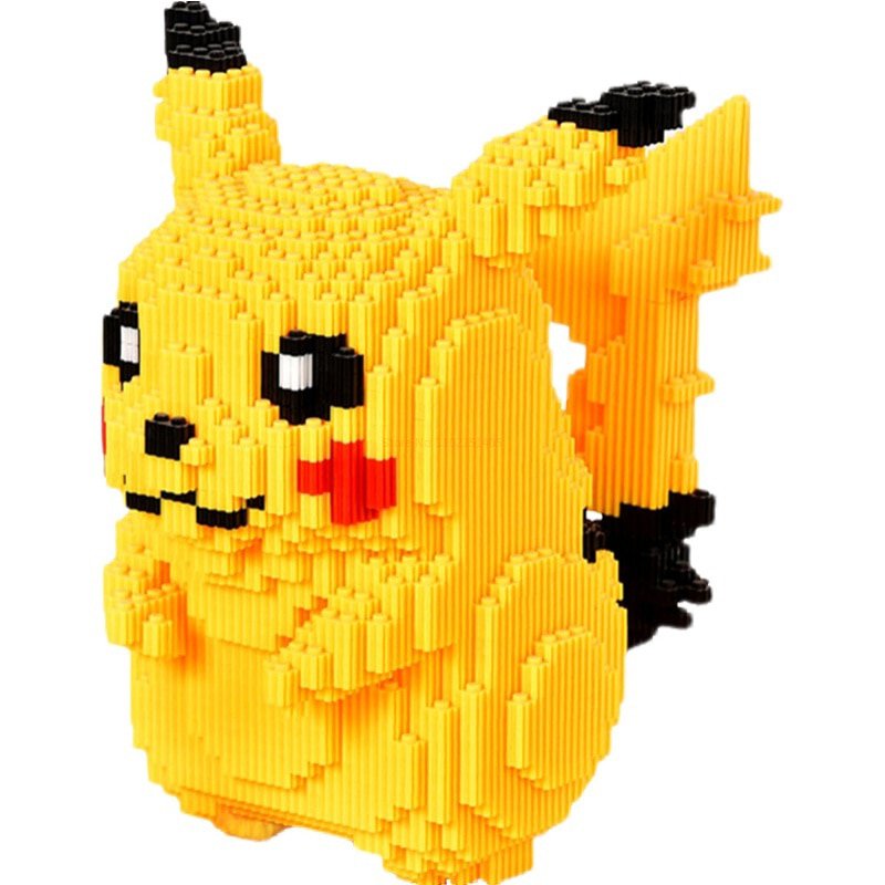 5210 Particle Pokemon Anime Pikachu Diamond Micro Building Blocks Games ...